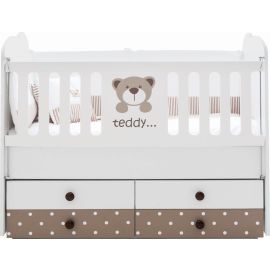 Belis - Teddy Baby Convertible Bed with Drawers 60x120cm
