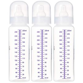 250 ml Sterile Disposable Bottles with Standard Teats  ( Pack of 3 )