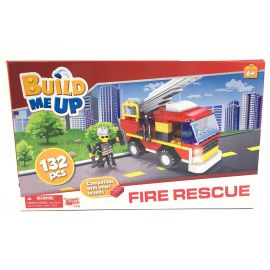Build Me Up - Blocks 132 Pieces - Fire Engine