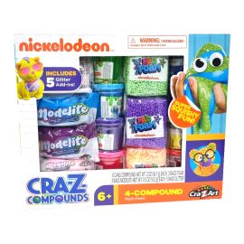 Nickelodeon Cra-Z-Compounds 4 Compound Multi Pack includes 5 Glitter Add-Ins