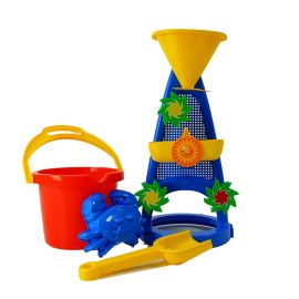 Sand and Water Wheels Tower with Bucket & Spade