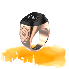 IQIBLA - Smart Tasbih Zikr Ring  - Rose Gold