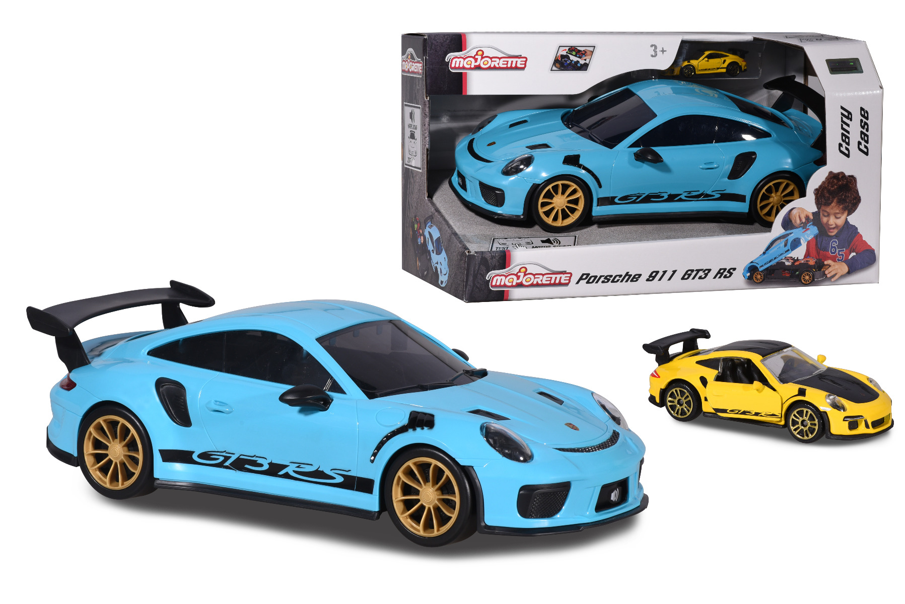 Miniature majorette Porsche 911 GT3 RS color changers - Majorette